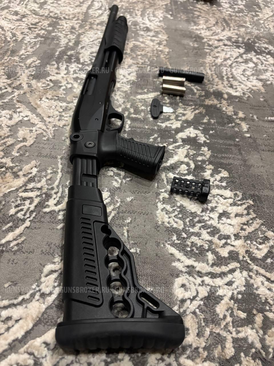 Ружье RETAY GPS, калибр 12x76, помповое, (черный пластик, магазин 4+1)