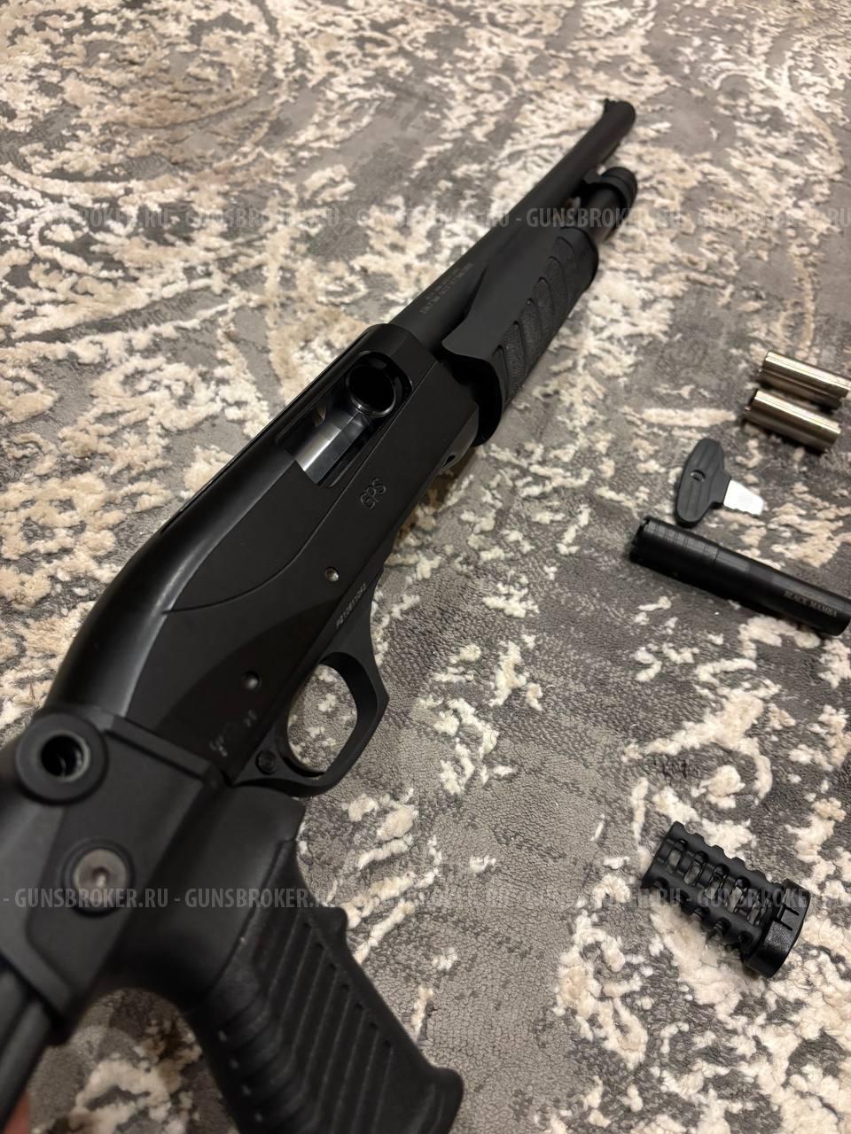 Ружье RETAY GPS, калибр 12x76, помповое, (черный пластик, магазин 4+1)