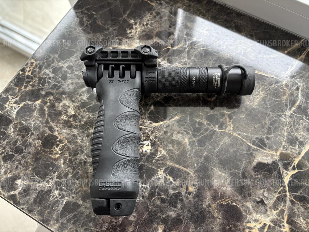 Рукоятка-сошка FAB Defense T-POD G2 SL с фонарем