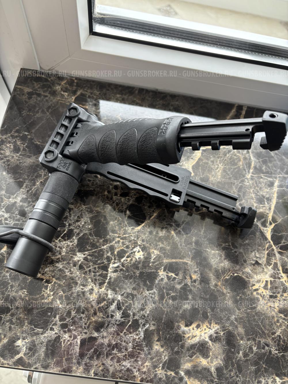 Рукоятка-сошка FAB Defense T-POD G2 SL с фонарем