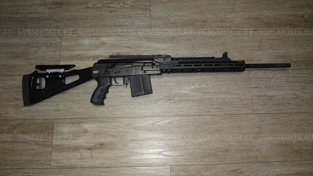 Сайга 308-1-555 резьба 15/1, РГБ LAC, цевье SAG 7mlock