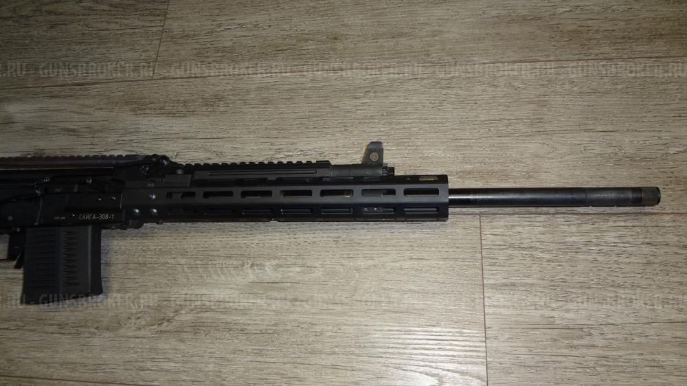 Сайга 308-1-555 резьба 15/1, РГБ LAC, цевье SAG 7mlock