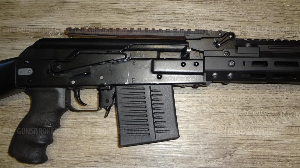 Сайга 308-1-555 резьба 15/1, РГБ LAC, цевье SAG 7mlock