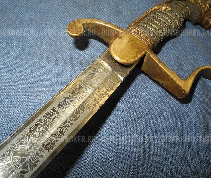 Сабля прусская офицерская пехотная