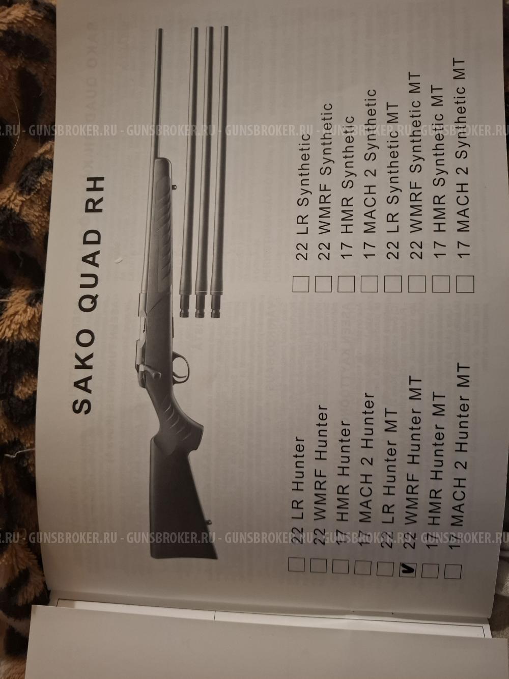 SAKO QUAD 22 WMRF Hunter MT