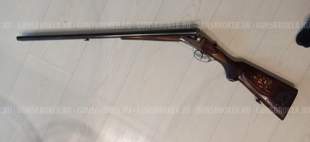 Sauer 10  двухстволка кал.20, оружие для любимой девушки, 1947 г.в. (медальон на прикладе CABUR 1952) Москва