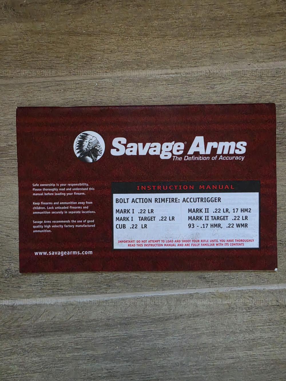 Savage Mark 2F 22LR