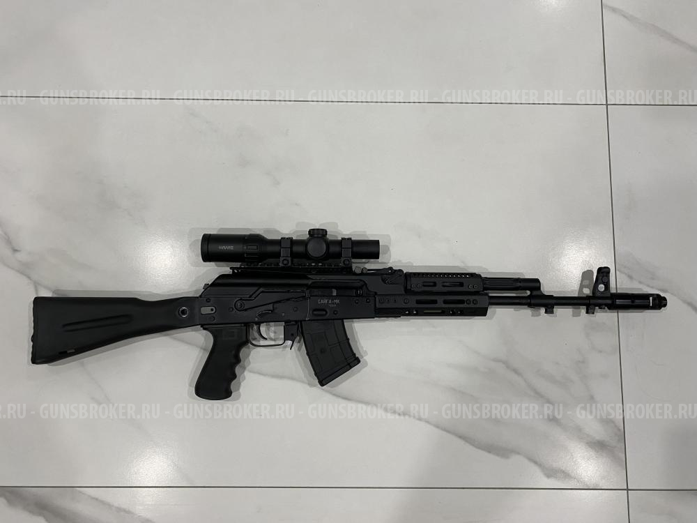 Сайга 7.62х39 + прицел загоник Хоук 1-4