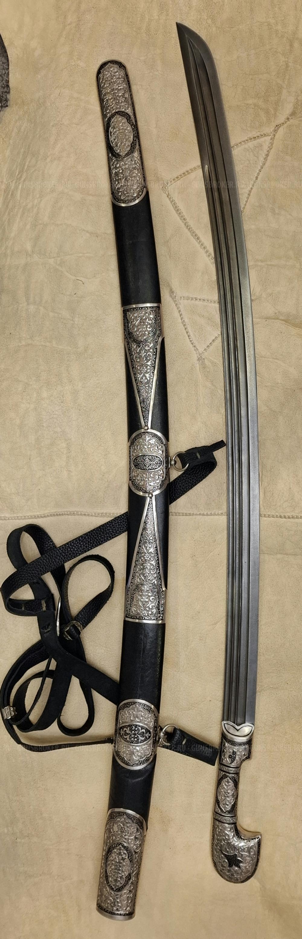 Шашка кавказская утопная мельхиор