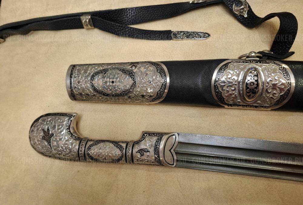 Шашка кавказская утопная мельхиор