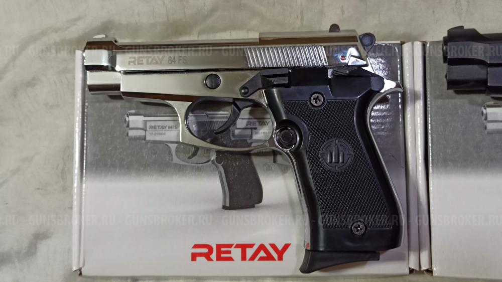 Охолощенный пистолет Retay Mod Beretta 84FS. Glock 17. Blow Mini. кал. 9 мм P.A.K. 