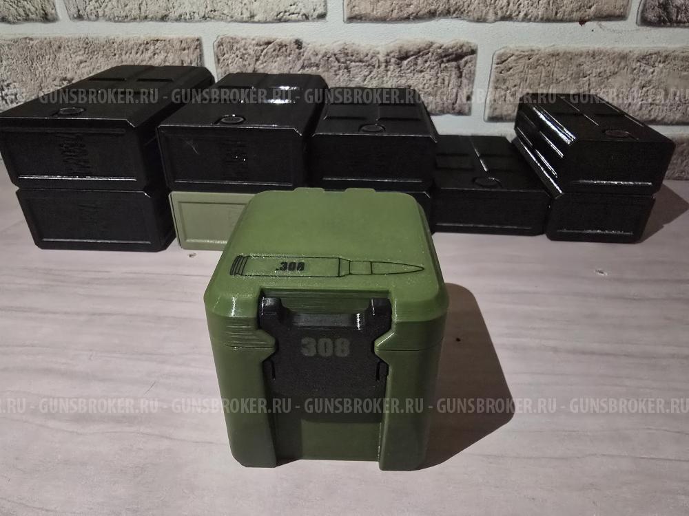 Штабелируемые боксы под патроны, под 223, 7.62×39, 308,243, 7.62×54 и др.