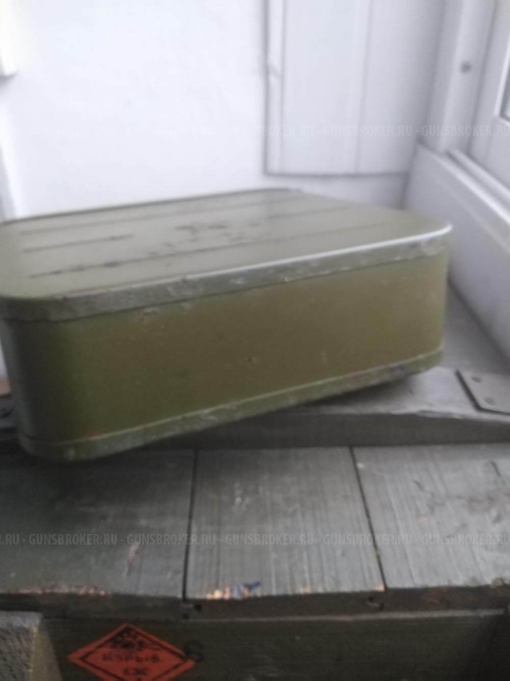 Короб пулеметный Максим. С лентой. СССР. Ленты пулеметные с протяжкой!