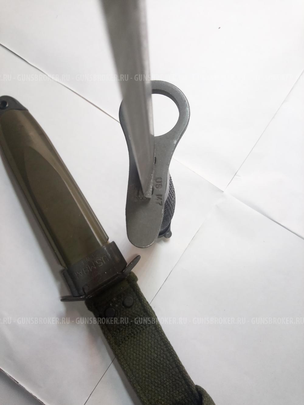 Штык U.S. M7, ножны U.S. M8A1 (PWH)  Вьетнам (1961-1975 г.)
