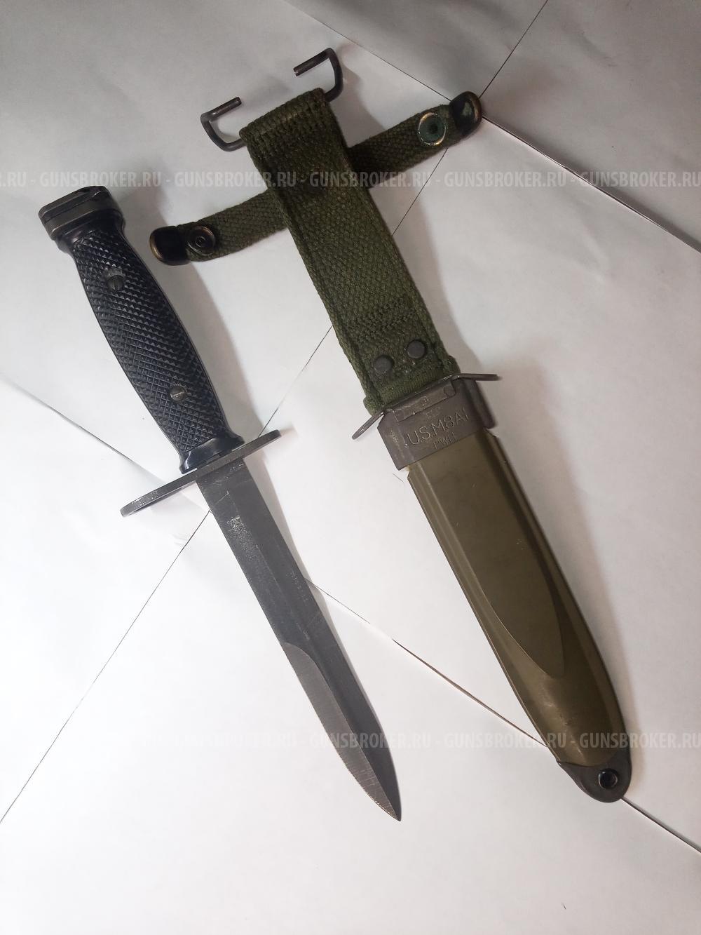 Штык U.S. M7, ножны U.S. M8A1 (PWH)  Вьетнам (1961-1975 г.)