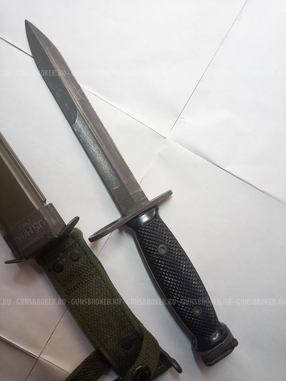 Штык U.S. M7, ножны U.S. M8A1 (PWH)  Вьетнам (1961-1975 г.)