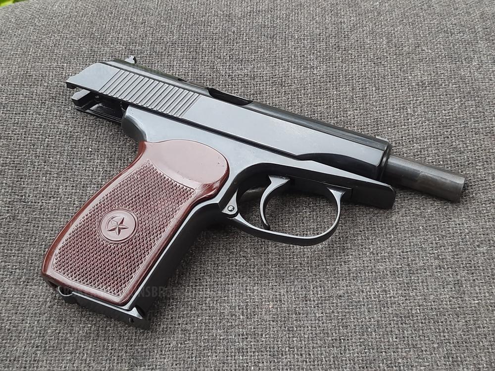 Пистолет Макарова Охолощенный ПМ-СХ 1955 г. Коллекционный экземпляр на красивом номере.