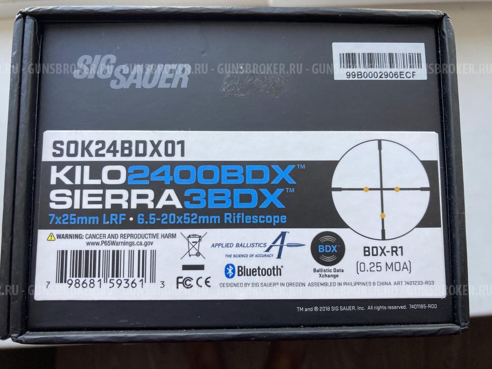 Sig Sauer SIERRA3BDX 6.5-20x52