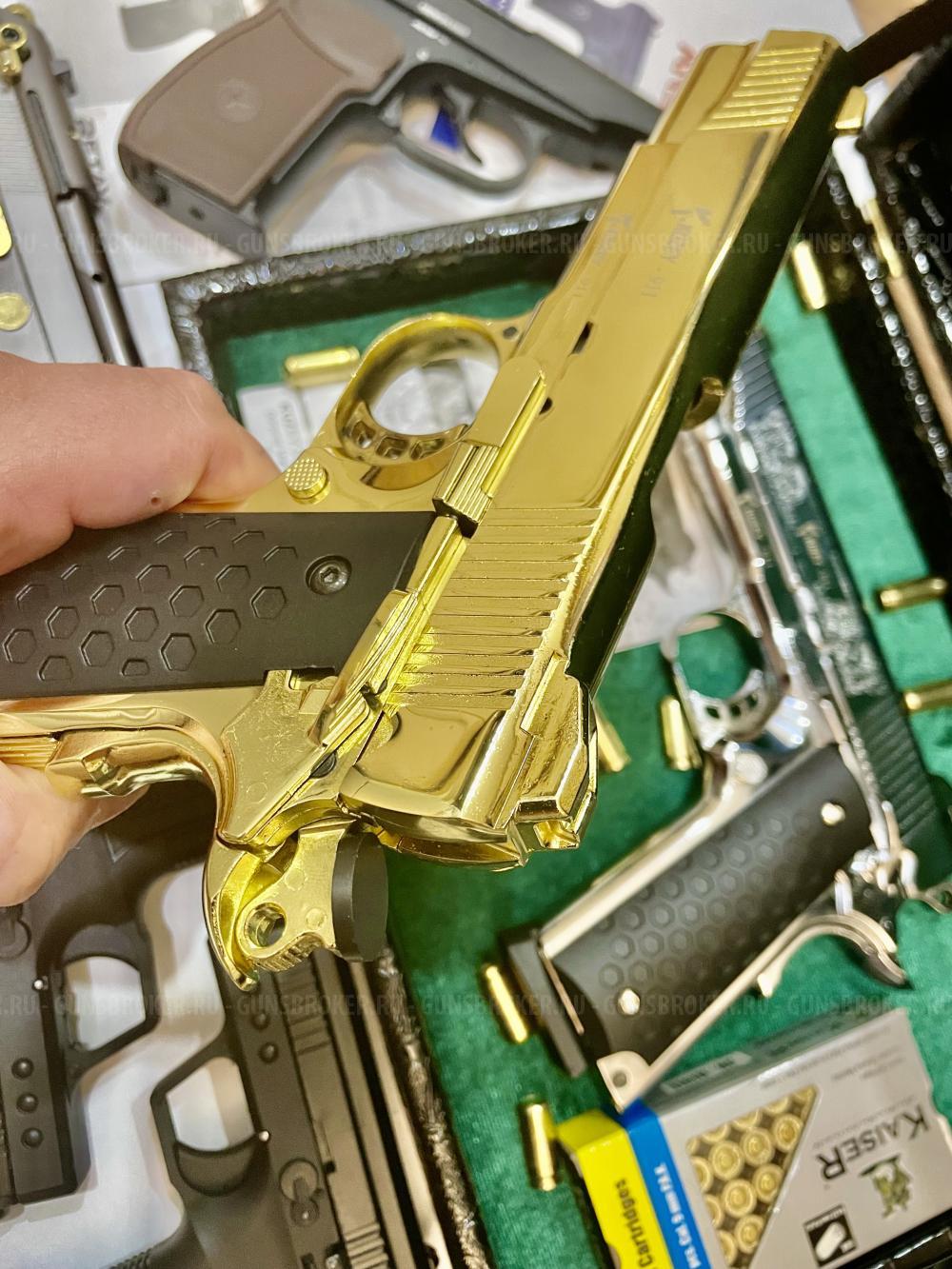 Сигнальные пистолеты COLT 911 (KUZEY) 9mm P.A.K. ЗОЛОТО и НИКЕЛЬ