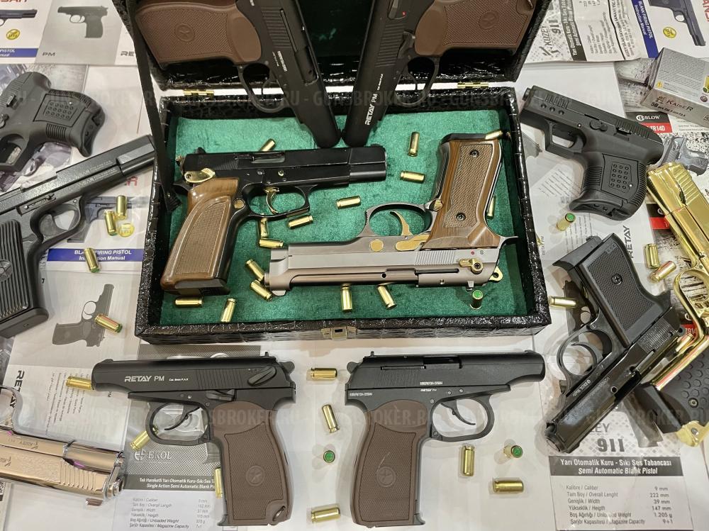 Сигнальные пистолеты COLT 911 (KUZEY) 9mm P.A.K. ЗОЛОТО и НИКЕЛЬ