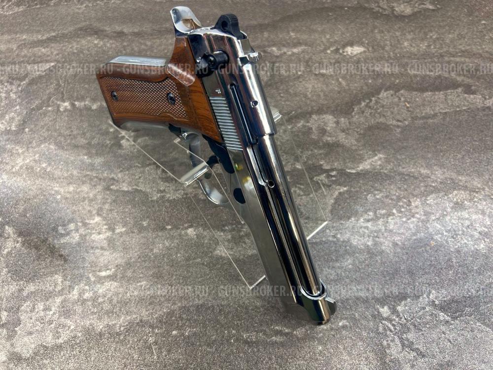 Сигнальный пистолет Blow F92 Auto Chrome (автоматический режим, Beretta 92, Беретта хром) 