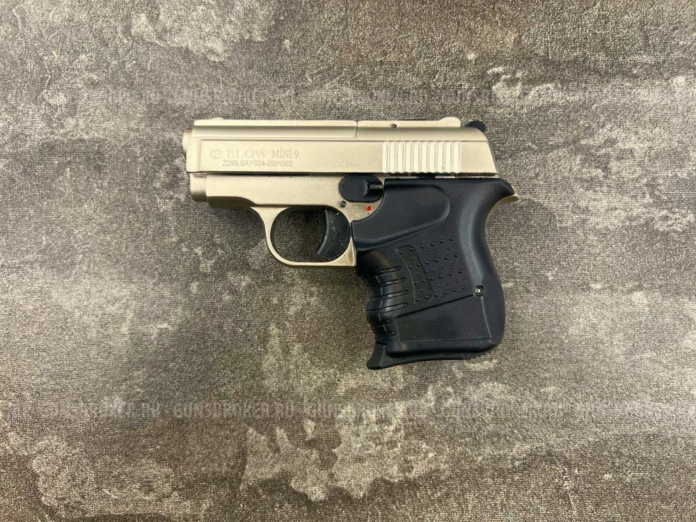 Сигнальный пистолет Blow Mini 9 (Сатин, Блов мини, полуавтоматический режим) 9 мм
