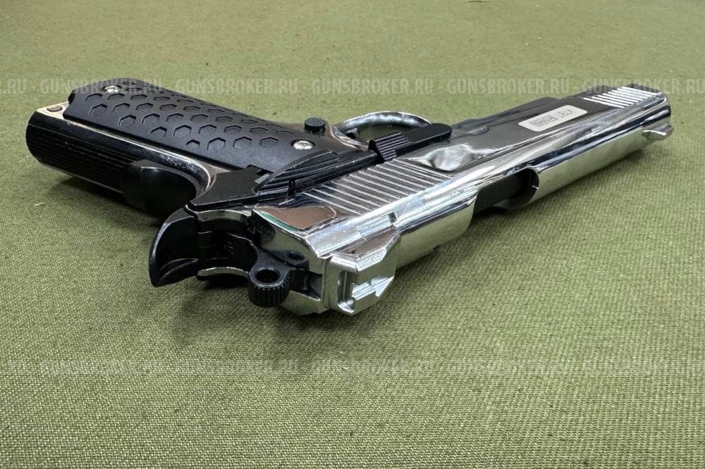 Сигнальный пистолет Colt K1911 Хром