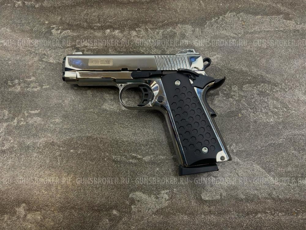 Сигнальный пистолет K1911 KURS Compact (Colt) кал. 5,5 мм под 10ТК, хром (б/у)