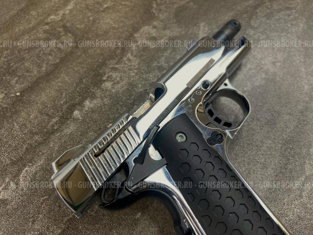 Сигнальный пистолет K1911 KURS Compact (Colt) кал. 5,5 мм под 10ТК, хром (б/у)