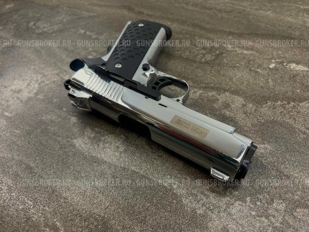Сигнальный пистолет K1911 KURS Compact (Colt) кал. 5,5 мм под 10ТК, хром (б/у)