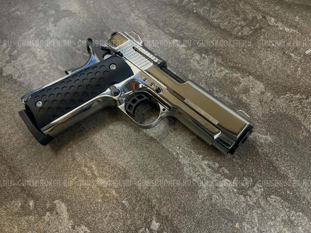 Сигнальный пистолет K1911 KURS Compact (Colt) кал. 5,5 мм под 10ТК, хром (б/у)