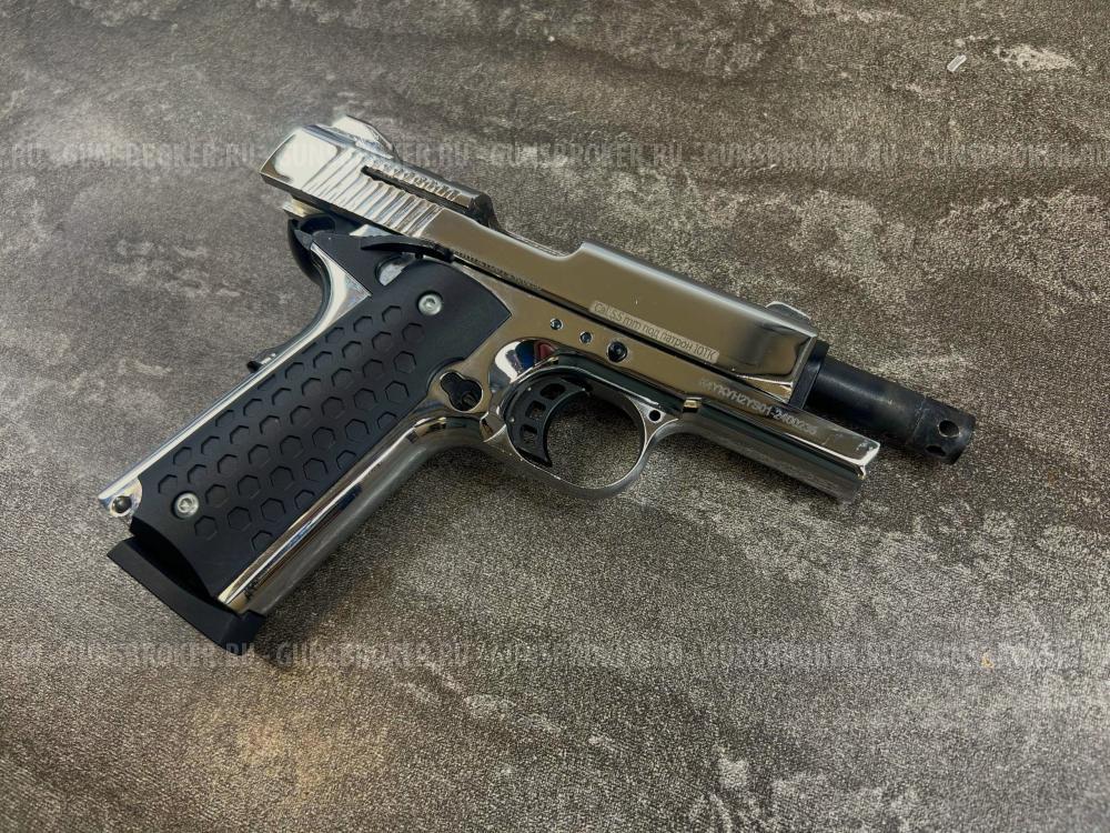 Сигнальный пистолет K1911 KURS Compact (Colt) кал. 5,5 мм под 10ТК, хром (б/у)