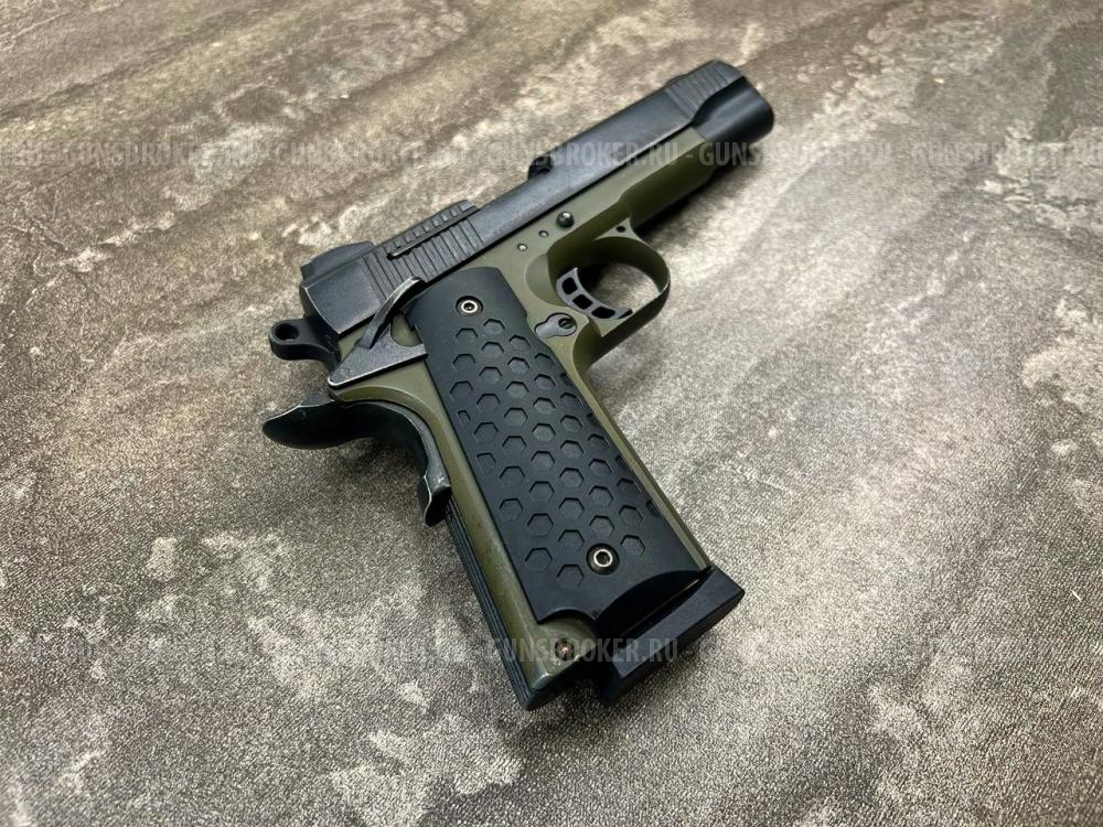 Сигнальный пистолет K1911 KURS Хаки под патрон 10ТК (Кольт Курс, Colt 1911, б/у)