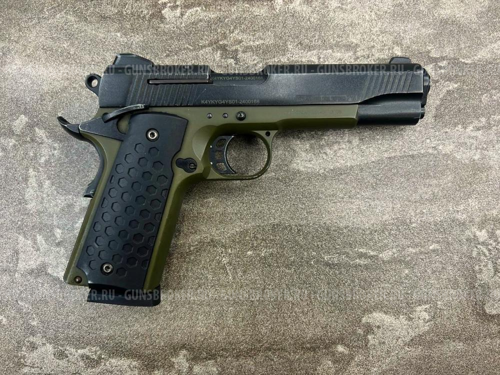 Сигнальный пистолет K1911 KURS Хаки под патрон 10ТК (Кольт Курс, Colt 1911, б/у)