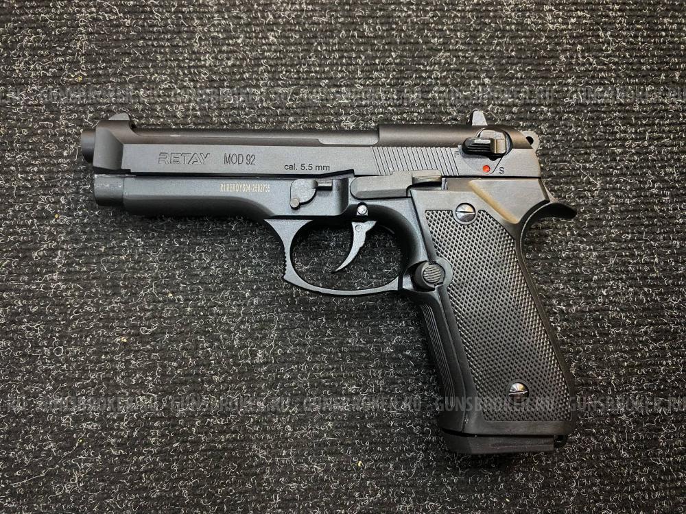 Сигнальный пистолет Retay MOD92 (Beretta) кал. 5,5 мм под 10ТК, черный