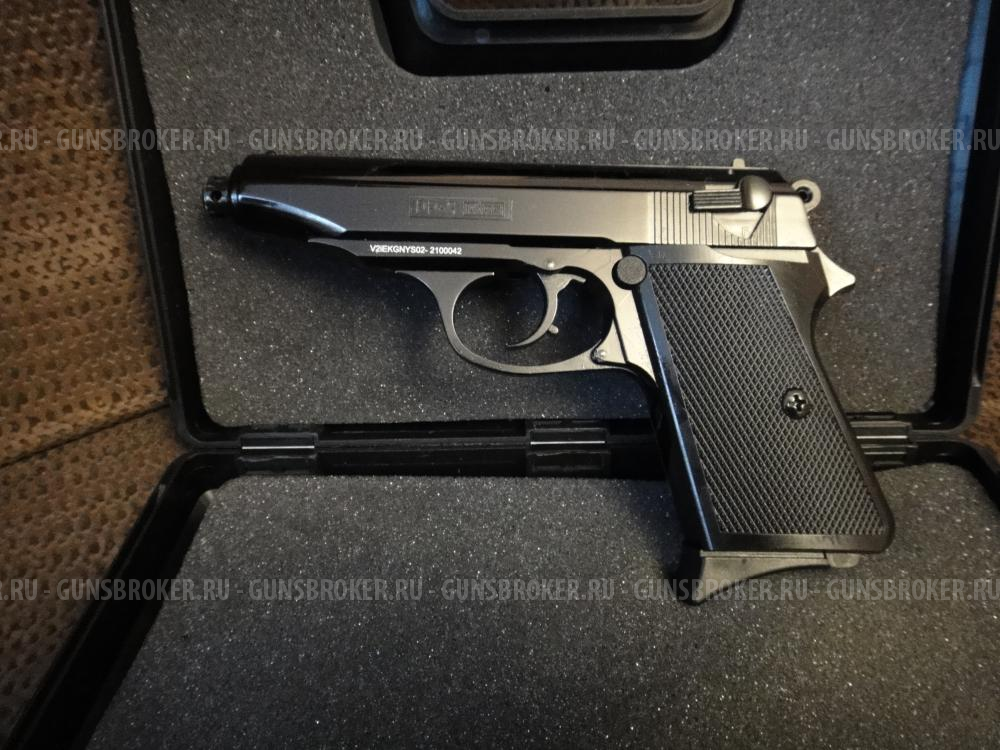 Сигнальный пистолет Walther PPK-S Kurs 5,5 мм под патрон 10ТК.