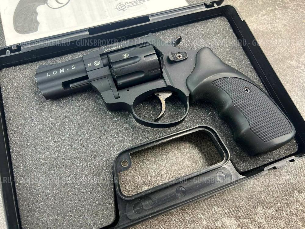 Сигнальный револьвер Zoraki Lom-S (чёрный, Hilti, металл, 5.6 мм)