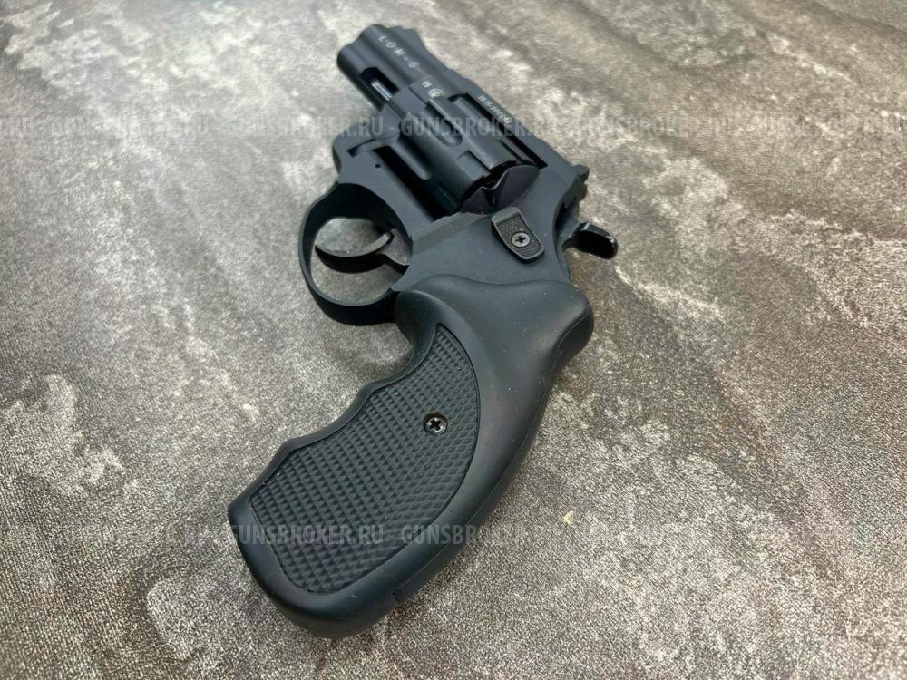 Сигнальный револьвер Zoraki Lom-S (чёрный, Hilti, металл, 5.6 мм)