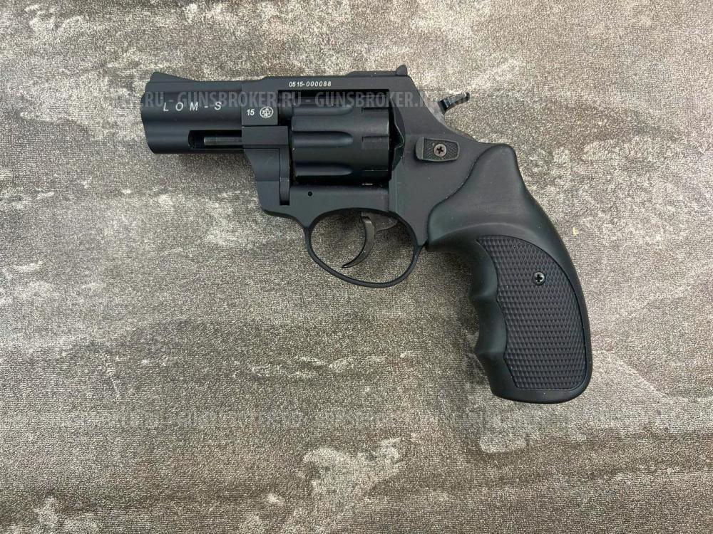 Сигнальный револьвер Zoraki Lom-S (чёрный, Hilti, металл, 5.6 мм)