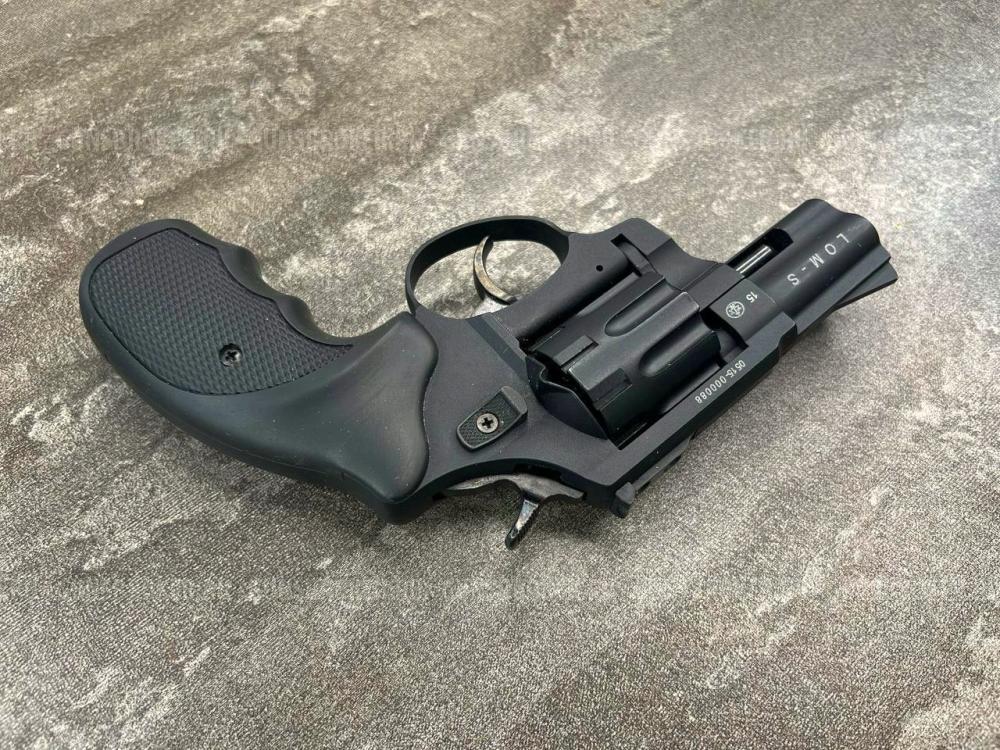 Сигнальный револьвер Zoraki Lom-S (чёрный, Hilti, металл, 5.6 мм)