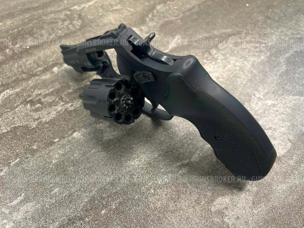 Сигнальный револьвер Zoraki Lom-S (чёрный, Hilti, металл, 5.6 мм)