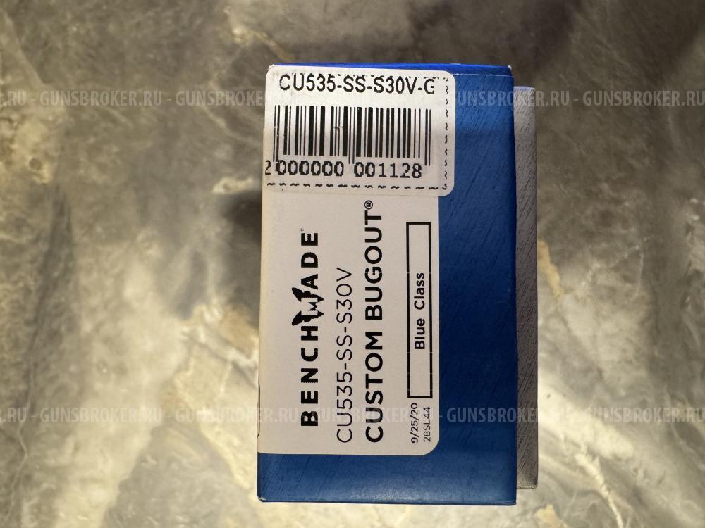 Складной нож, Benchmade Bugout Custom сталь CPM-S30V, рукоять Red G10