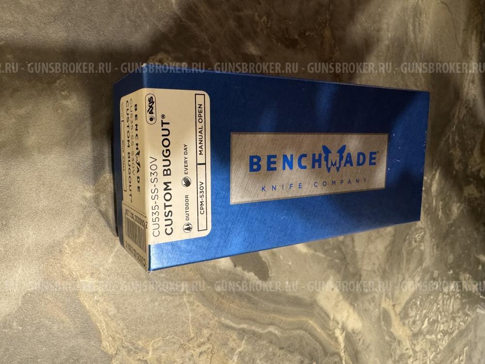 Складной нож, Benchmade Bugout Custom сталь CPM-S30V, рукоять Red G10