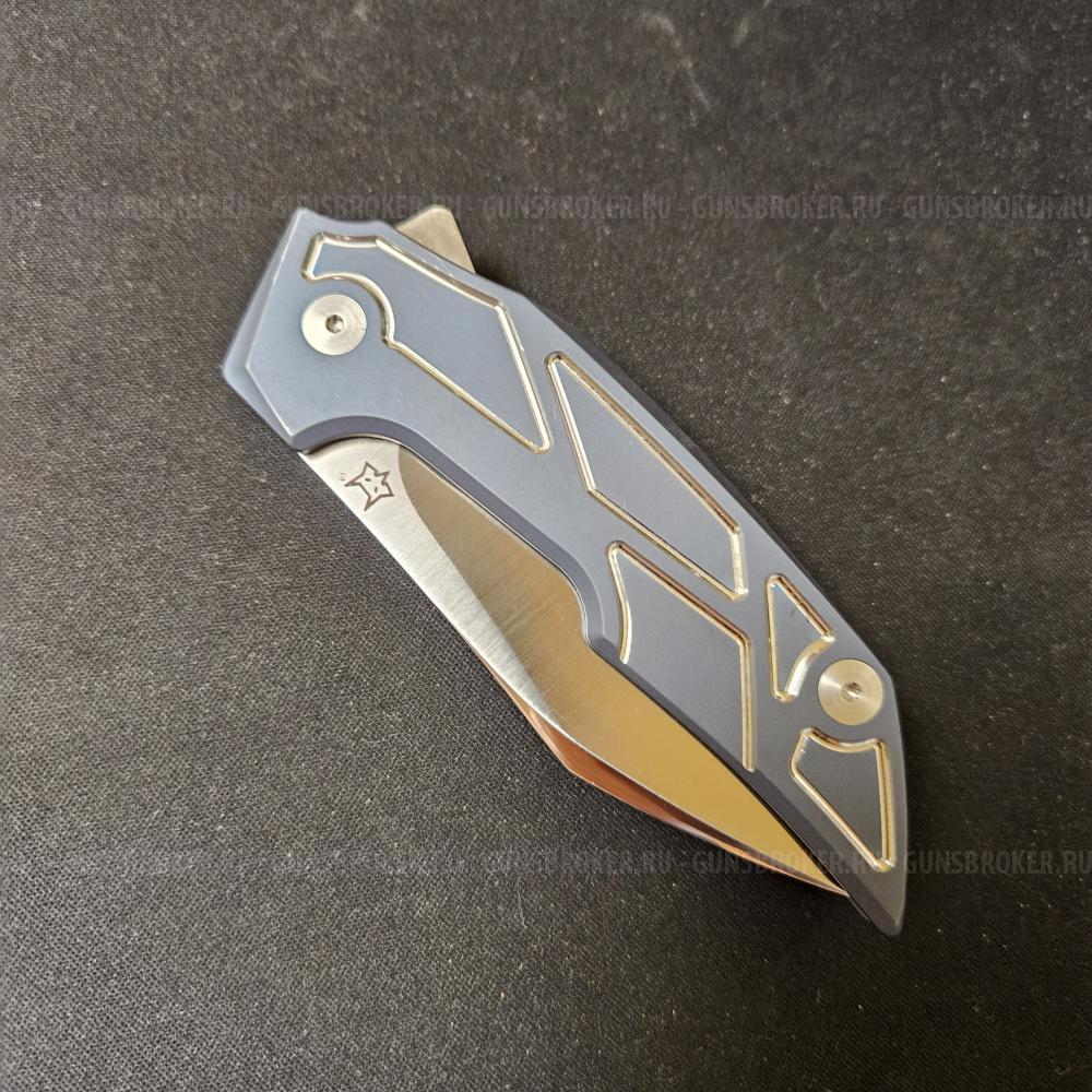 Складной нож Fox knives Phoenix Titanium Blue FX-531 оригинал новый