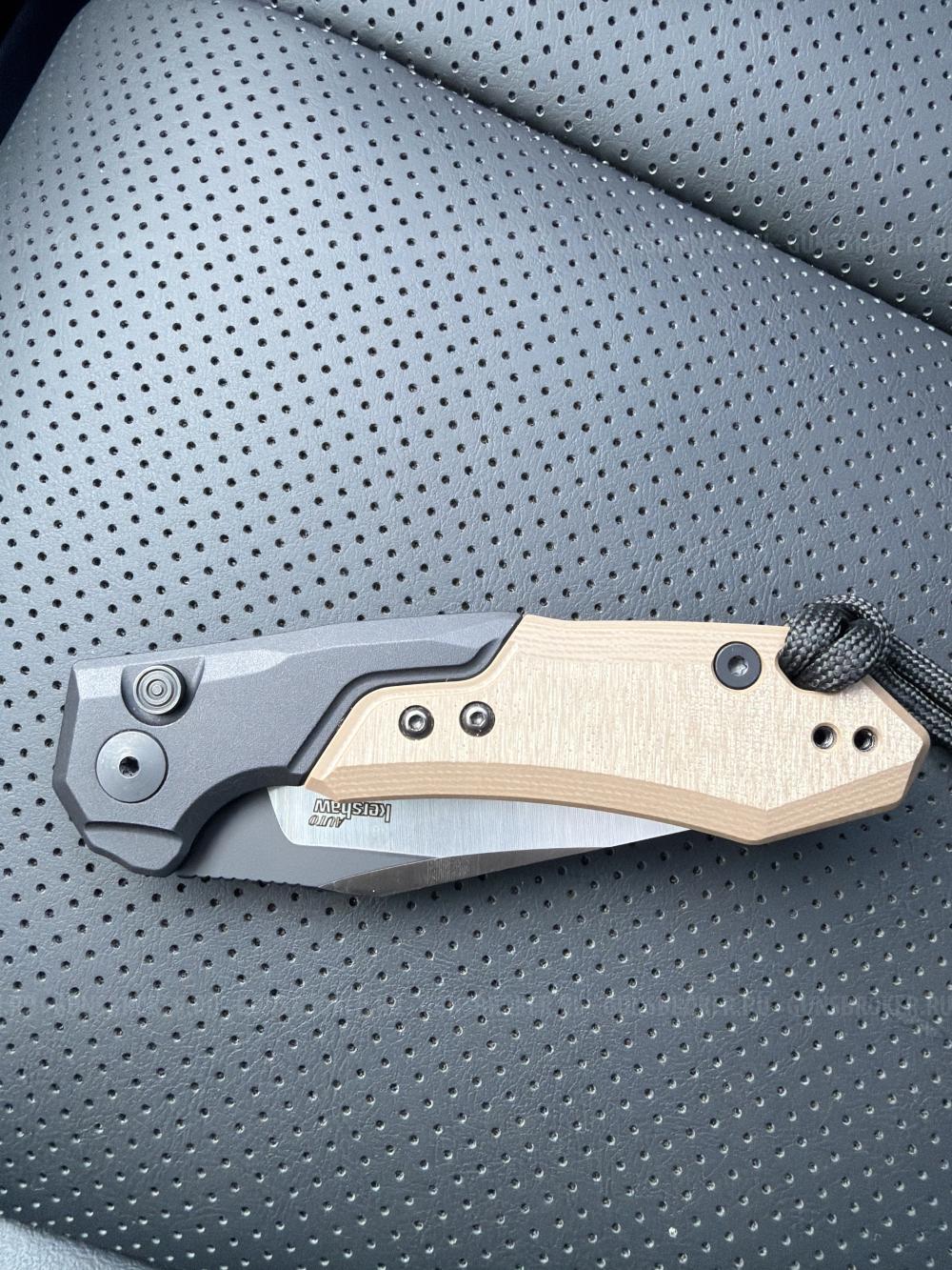 Складной нож Kershaw Launch 19 black Cerakote/satin сталь CPM-154, рукоять Aluminum/G10