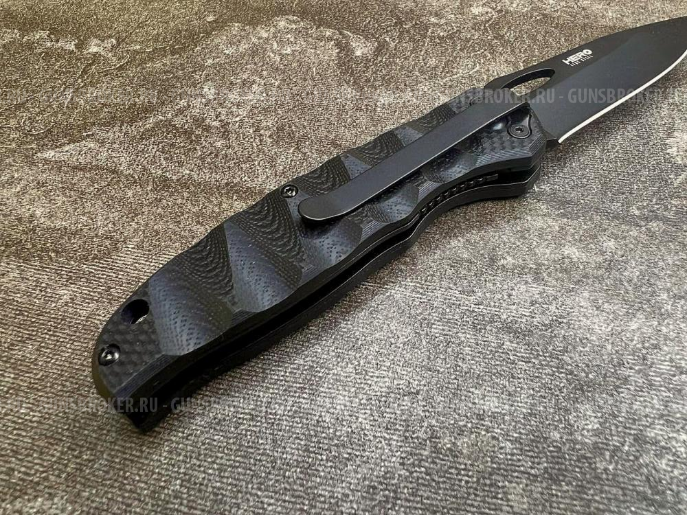 Складной нож Kizlyar Supreme Hero 440C Black Titanium (Кизляр Суприм Хиро 440С чёрный)