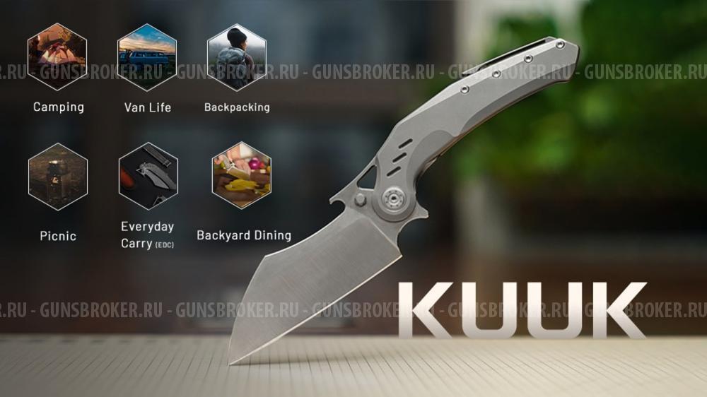 Складной нож Zyac KUUK, Titanium