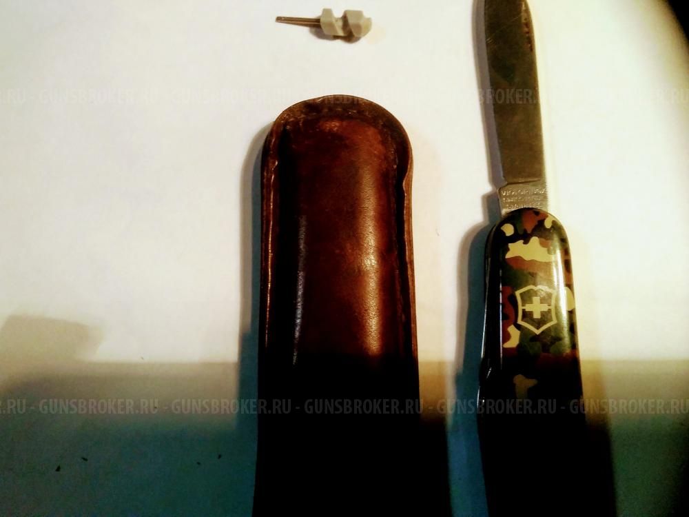 Складной нож , офицерский, 91 мм. линейка, victorinox, камуфляж.