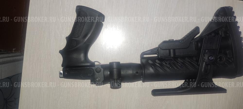 Складной приклад Fab defens GLR16 +подщечник на карабин Тигр. 