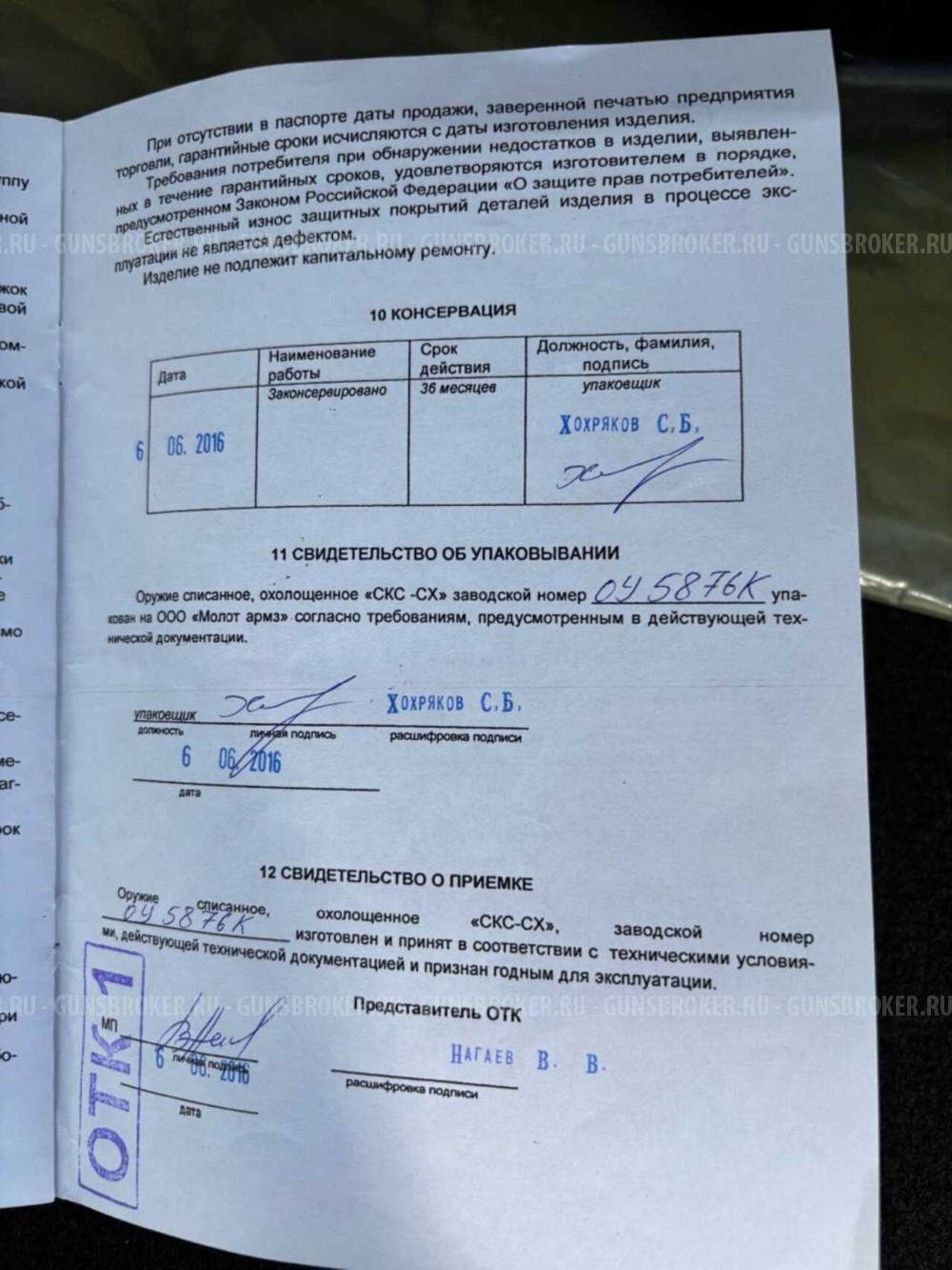 СКС СХ от Молот Армз